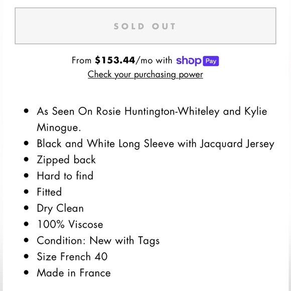 ❤️TRADED💋NWT BALMAIN zebra dress long sleeve COMING SOON France 44 - Picture 9 of 10